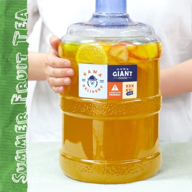 桶裝夏日水果茶｜單點到會外賣飲品｜Kama Delivery