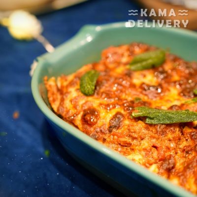 焗千層肉醬闊麵｜單點到會意粉｜Kama Delivery