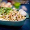 Black Truffle and Wild Mushroom Creamy Fettuccine | À la Carte Catering Pasta | Kama Delivery