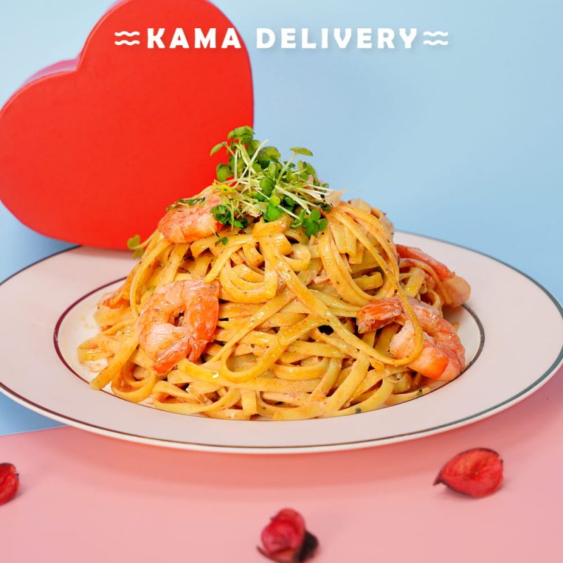Choose Your Own Main Course | Tiger Prawn Linguine| Valentine's Day Takeout Menu | Kama Delivery
