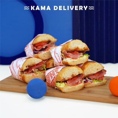 燻牛肉巧巴達包｜單點到會漢堡｜Kama Delivery