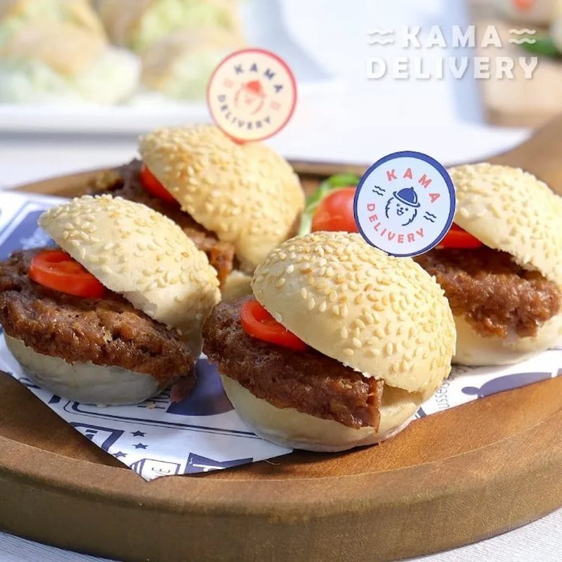 迷你未來牛肉漢堡|適合3-5人享用的迷你素食田園|多人到會外賣套餐|Kama Delivery