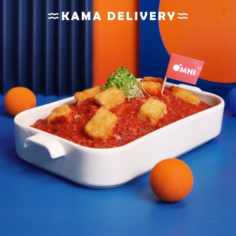 Baked Rice with Impossible Bolognese & Golden Fillet| Vegetarian Set Meal for 7–8 People | Group Catering & Takeout Set Meals | Kama Delivery