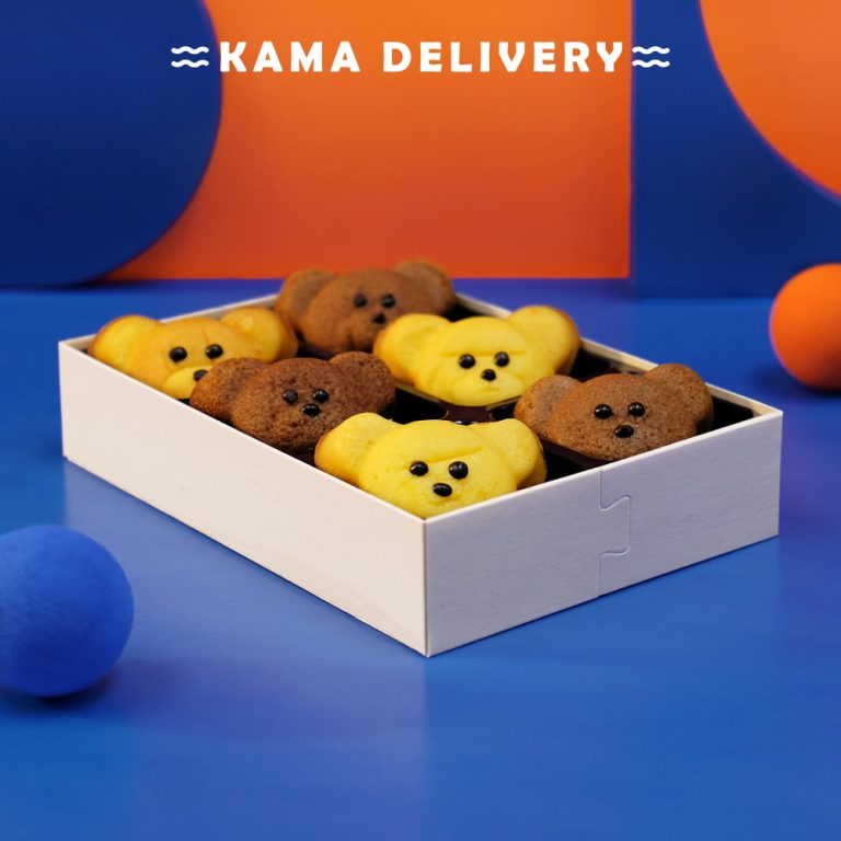 迷你瑪德蓮小熊蛋糕｜單點到會甜品｜Kama Delivery