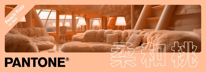 2024年Pantone代表色 | 柔和桃 | Peach Fuzz 13-1023