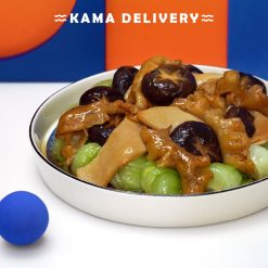 鮑汁美人花膠螺片拼鮮菇｜單點到會海鮮｜Kama Delivery
