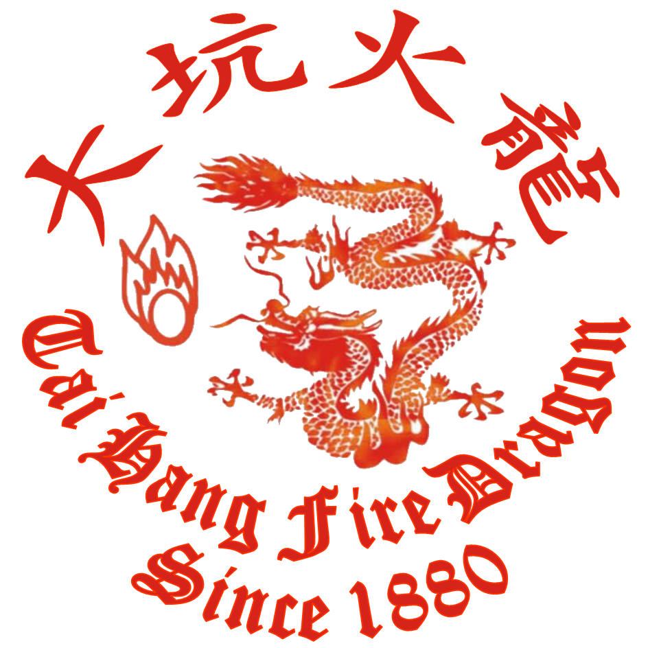 大坑火龍的標誌,印有源於 1880 年的字眼