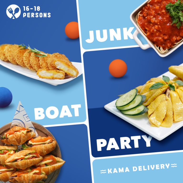 適合16-18人享用的Junk Boat Party Set｜船P船河派對｜多人到會外賣套餐｜Kama Delivery