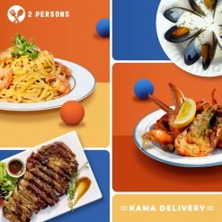 適合2人享用的Kama Sweet for TWO|迷你小型到會外賣套餐|Kama Delivery