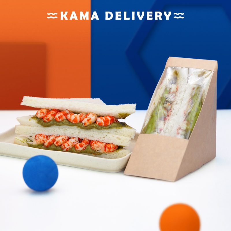 小龍蝦牛油果醬三文治｜盒裝三文治｜Kama Delivery