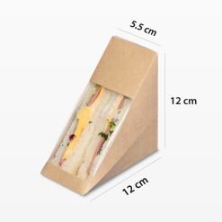 芝士煙火腿三文治｜盒裝三文治尺寸｜Kama Delivery