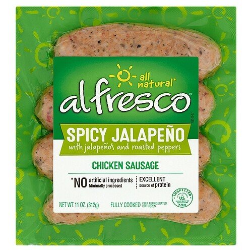 alfresco Spicy Jalapeno with jalapeno's and roasted peppers Chicken Sausage