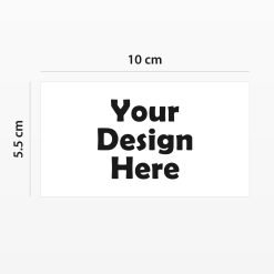 Rectangular Sticker Sizes | Custom Decorations | Kama Delivery Catering and Takeout Service