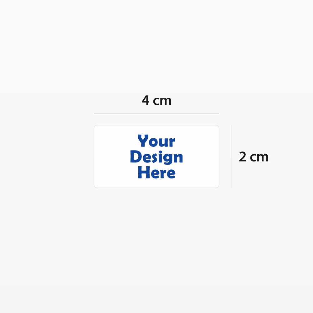 Rectangular Clear Sticker Sizes | Custom Decorations | Kama Delivery Catering and Takeout Service