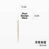 Rectangular Clear Toothpick Flags | Custom Decorations | Kama Delivery Catering and Takeout Service