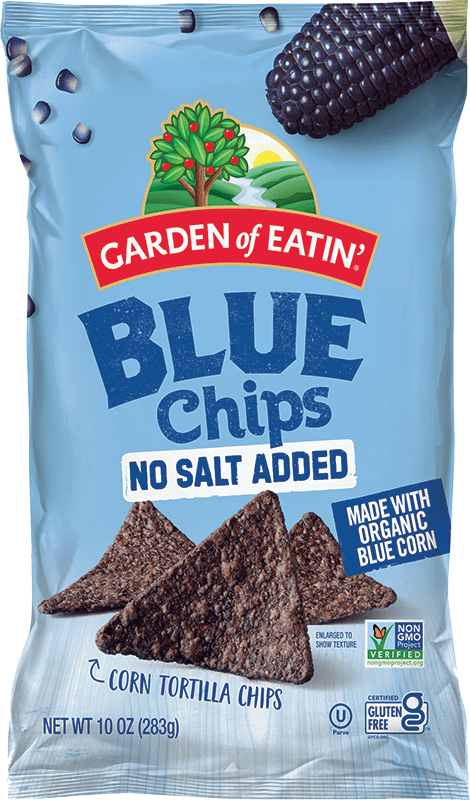 Garden of Eatin’ Blue Chips No Salt Added Corn Tortilla Chips