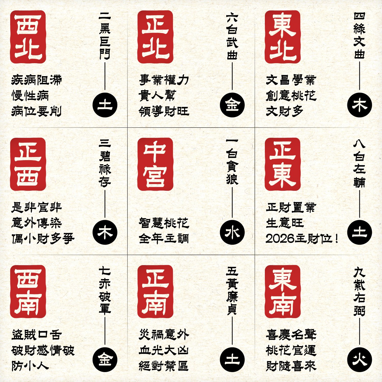 2026年九宮飛星