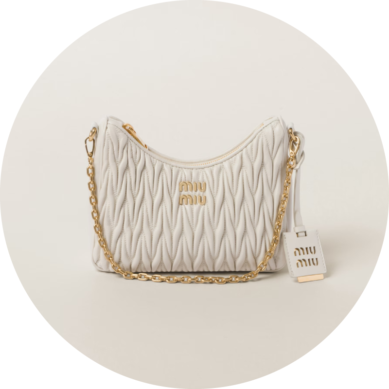 Miu Miu Matelassé 納帕軟皮掛肩袋