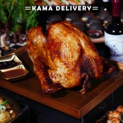 烤原隻火雞配秘製燒汁、車厘子醬