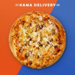 Kama Delivery 意式海鮮薄餅俯視圖