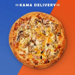 Kama Delivery 黑松露野菌薄餅俯視圖
