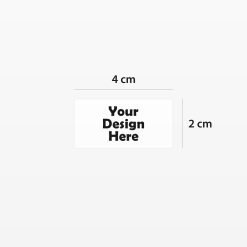 Rectangular White Sticker Sizes | Custom Decorations | Kama Delivery Catering and Takeout Service