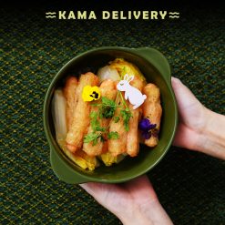 鮑汁鮮蝦滑釀竹苼卷